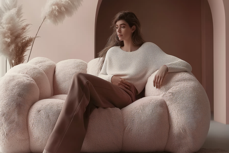 deep plush couch